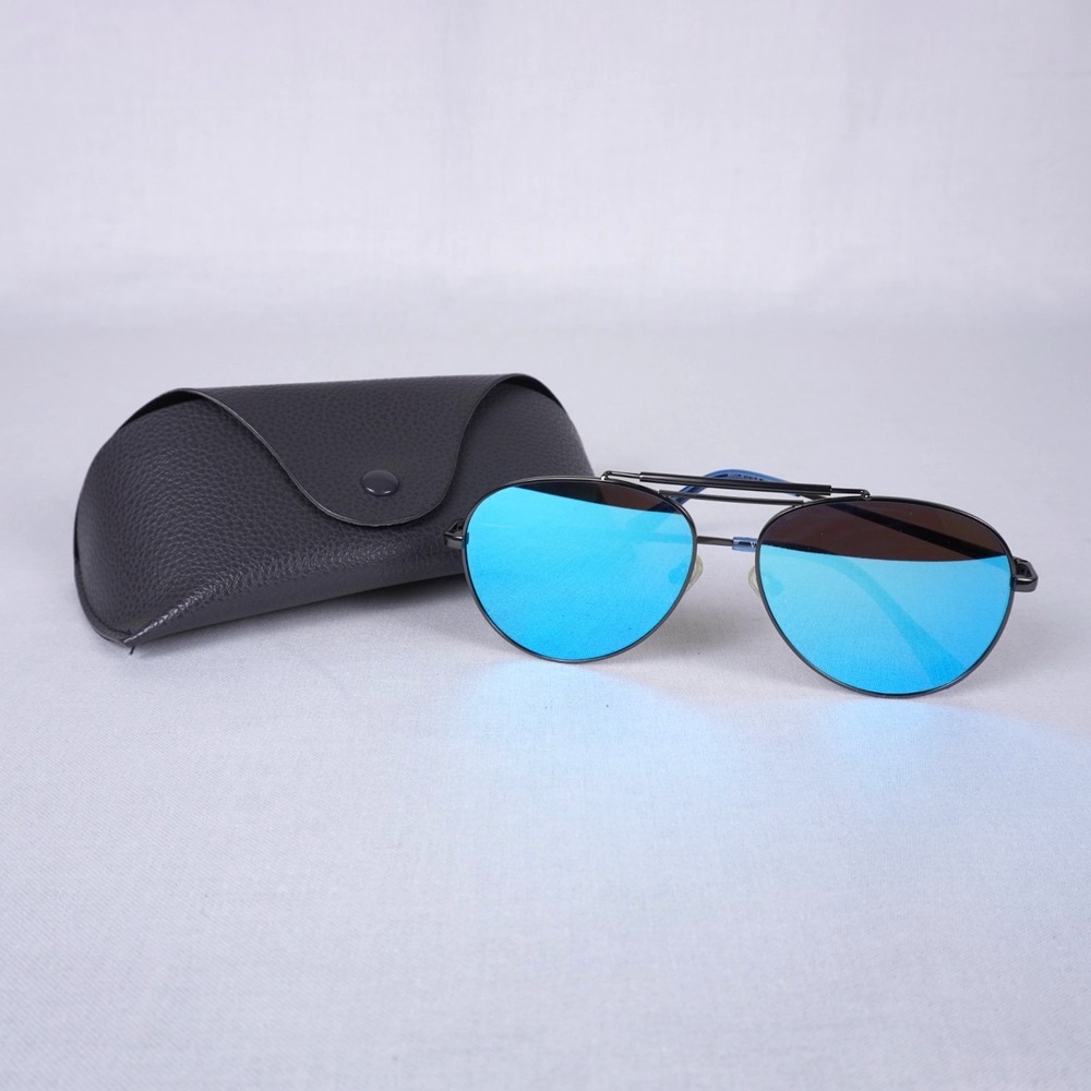 Vince Camuto Men's VM585 BL Aviator Sunglasses Blue With Case
